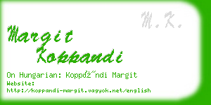 margit koppandi business card